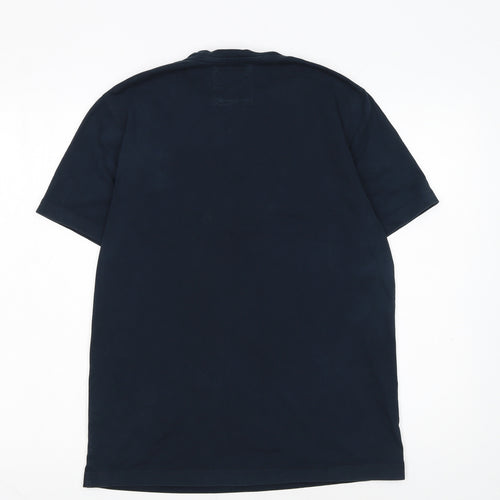 Crew Clothing Company Men's Blue Cotton Crew Neck T-Shirt M