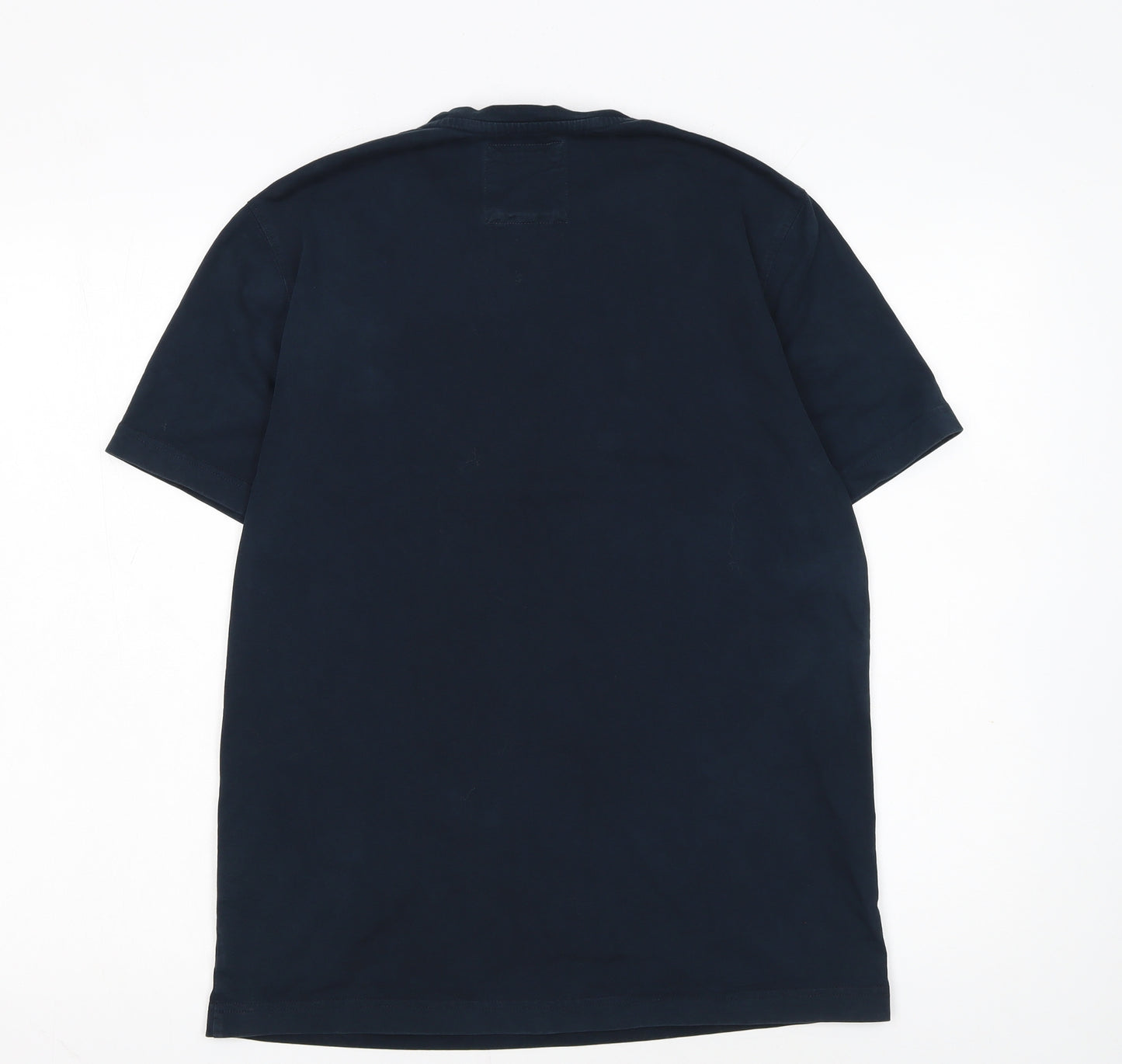 Crew Clothing Company Men's Blue Cotton Crew Neck T-Shirt M