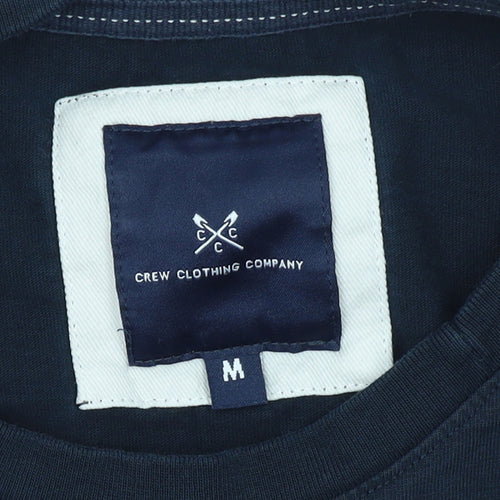 Crew Clothing Company Men's Blue Cotton Crew Neck T-Shirt M