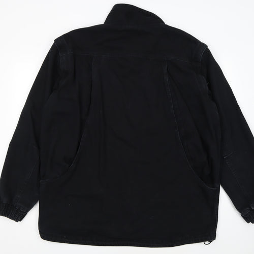 Dickies Men's Black L Cotton Work Jacket Lined Full Zip Workwear