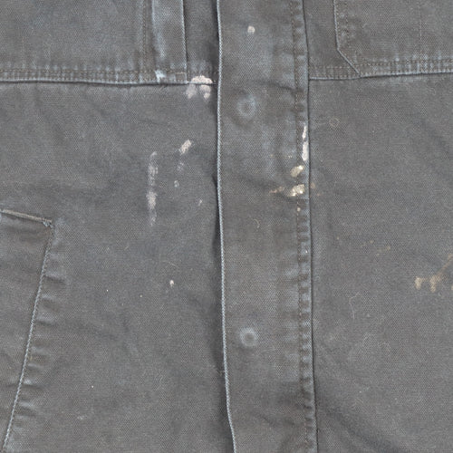 Dickies Men's Black L Cotton Work Jacket Lined Full Zip Workwear
