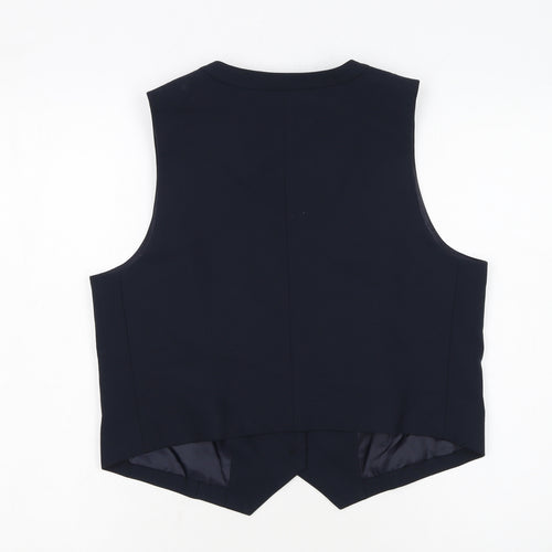 Marks and Spencer Women's Navy Blue Size 14 Tailored Suit Waistcoat