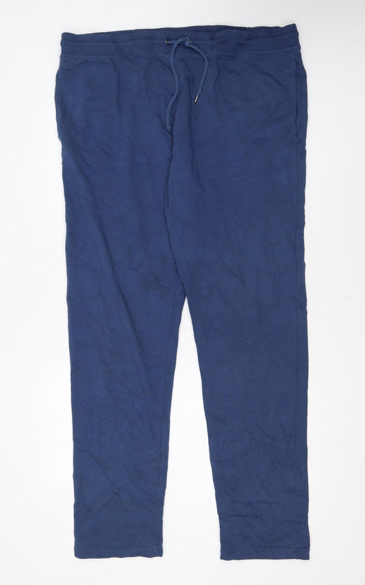 Marks and Spencer Men's Blue 2XL Jogger Trousers