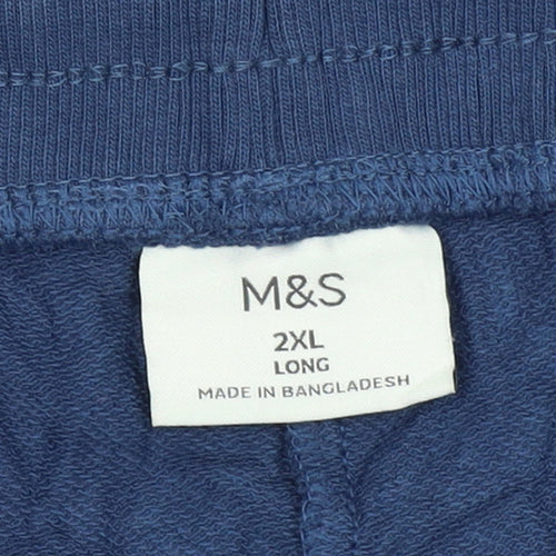 Marks and Spencer Men's Blue 2XL Jogger Trousers
