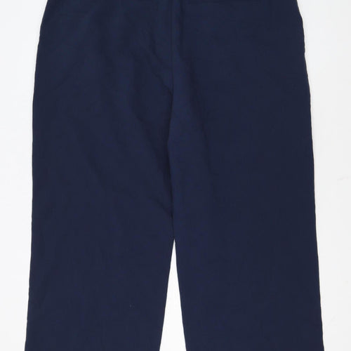 Abercrombie & Fitch Womens Navy Blue Cropped Trousers Size 18S