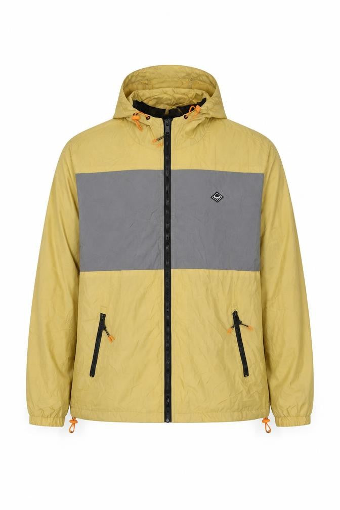 Threadbare Men's Yellow XL Windbreaker Hooded Jacket