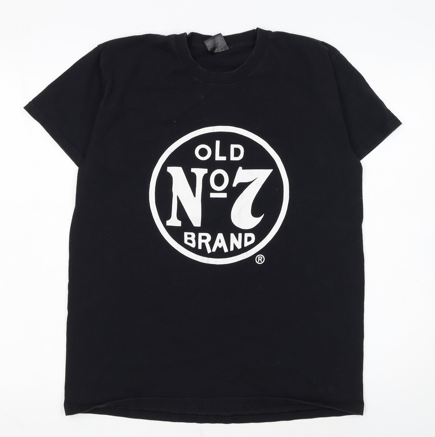 Jack Daniel's Men's Black L Old No.7 Logo Graphic Cotton T-Shirt