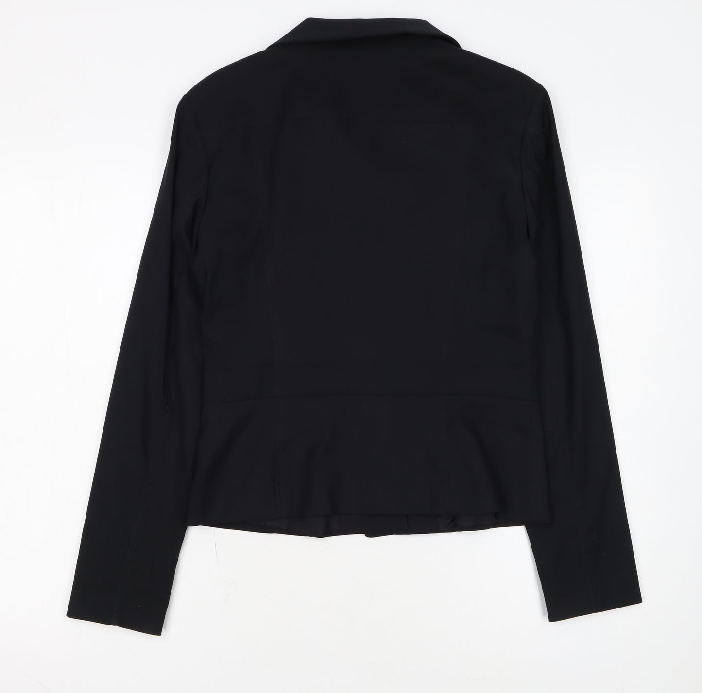 Mexx Women's Black Size 12 Fitted Button-Up Jacket
