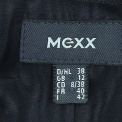 Mexx Women's Black Size 12 Fitted Button-Up Jacket