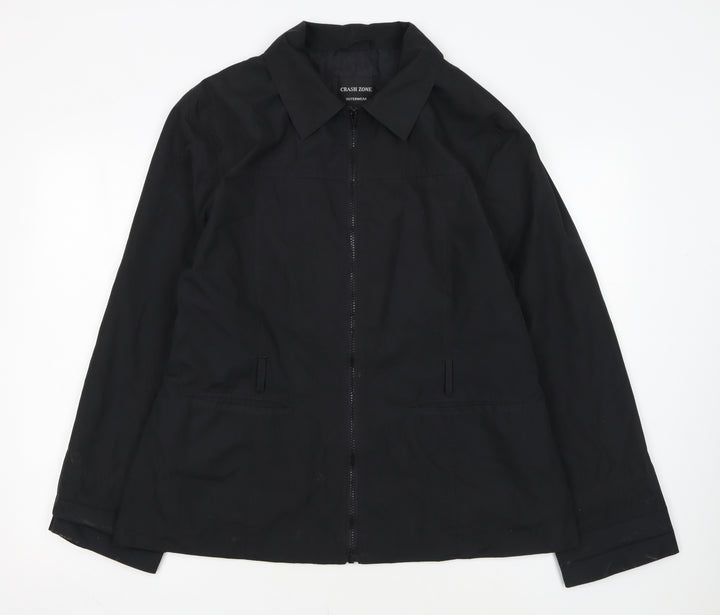 Crash Zone Women's Black XL Full Zip Mid-Length Jacket