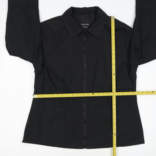 Crash Zone Women's Black XL Full Zip Mid-Length Jacket
