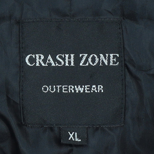 Crash Zone Women's Black XL Full Zip Mid-Length Jacket