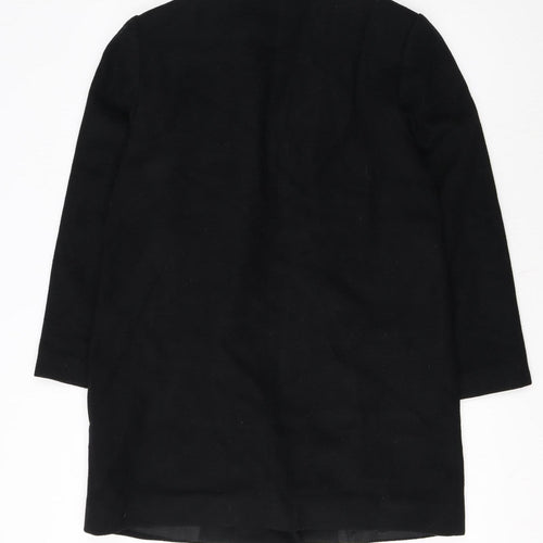 Forecaster of Boston Women's Black Wool Blend Long Overcoat Size 8