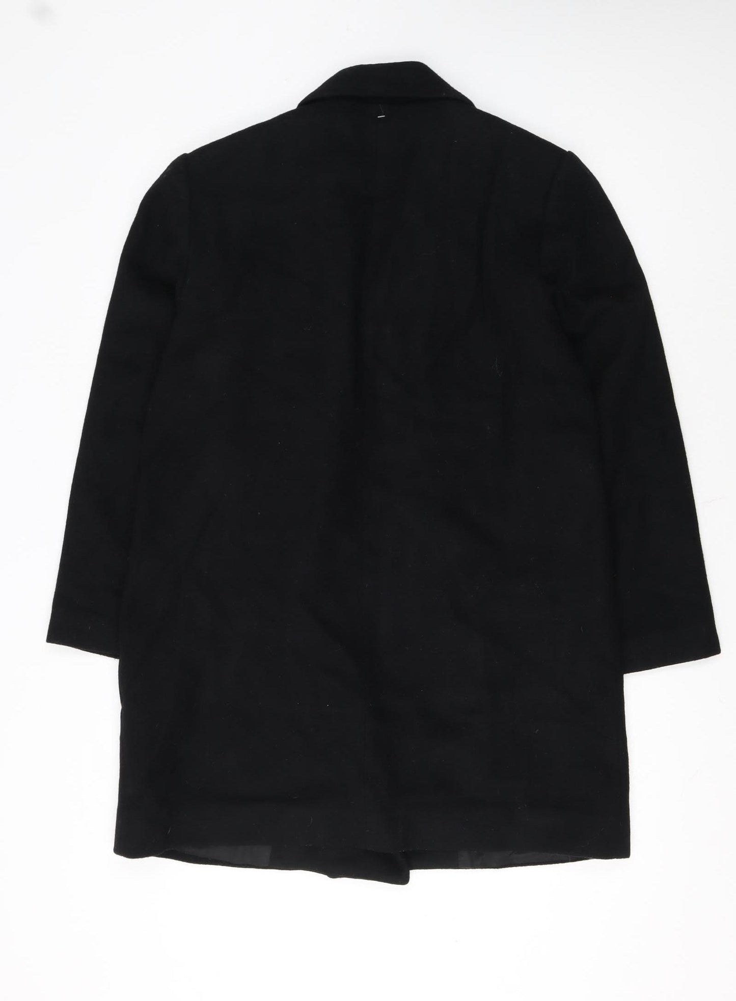 Forecaster of Boston Women's Black Wool Blend Long Overcoat Size 8