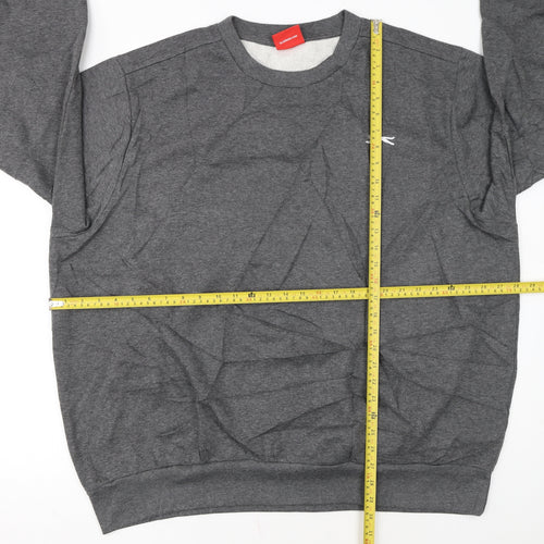 Slazenger Men's Grey 3XL Pullover Sweatshirt Crew Neck Fleece