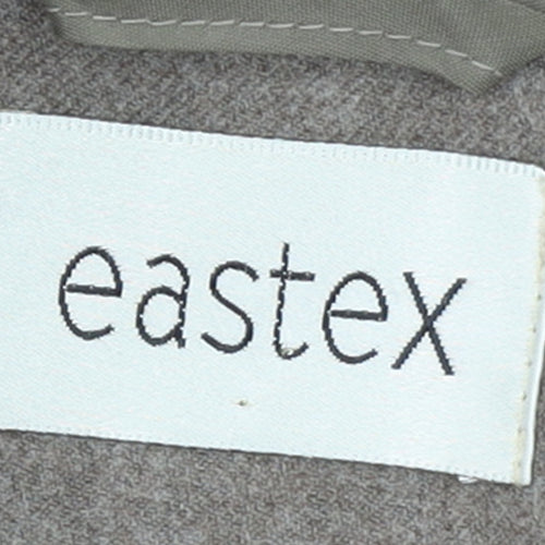 Eastex Women Brown Wool Blend Classic Single-Breasted Blazer UK 16