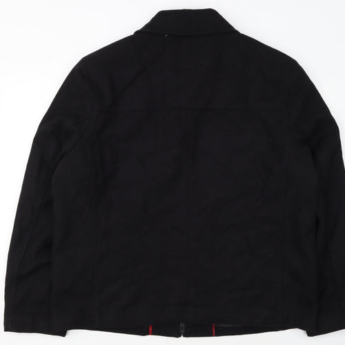 Tommy Hilfiger Men's Black XL Cotton Full Zip Jacket