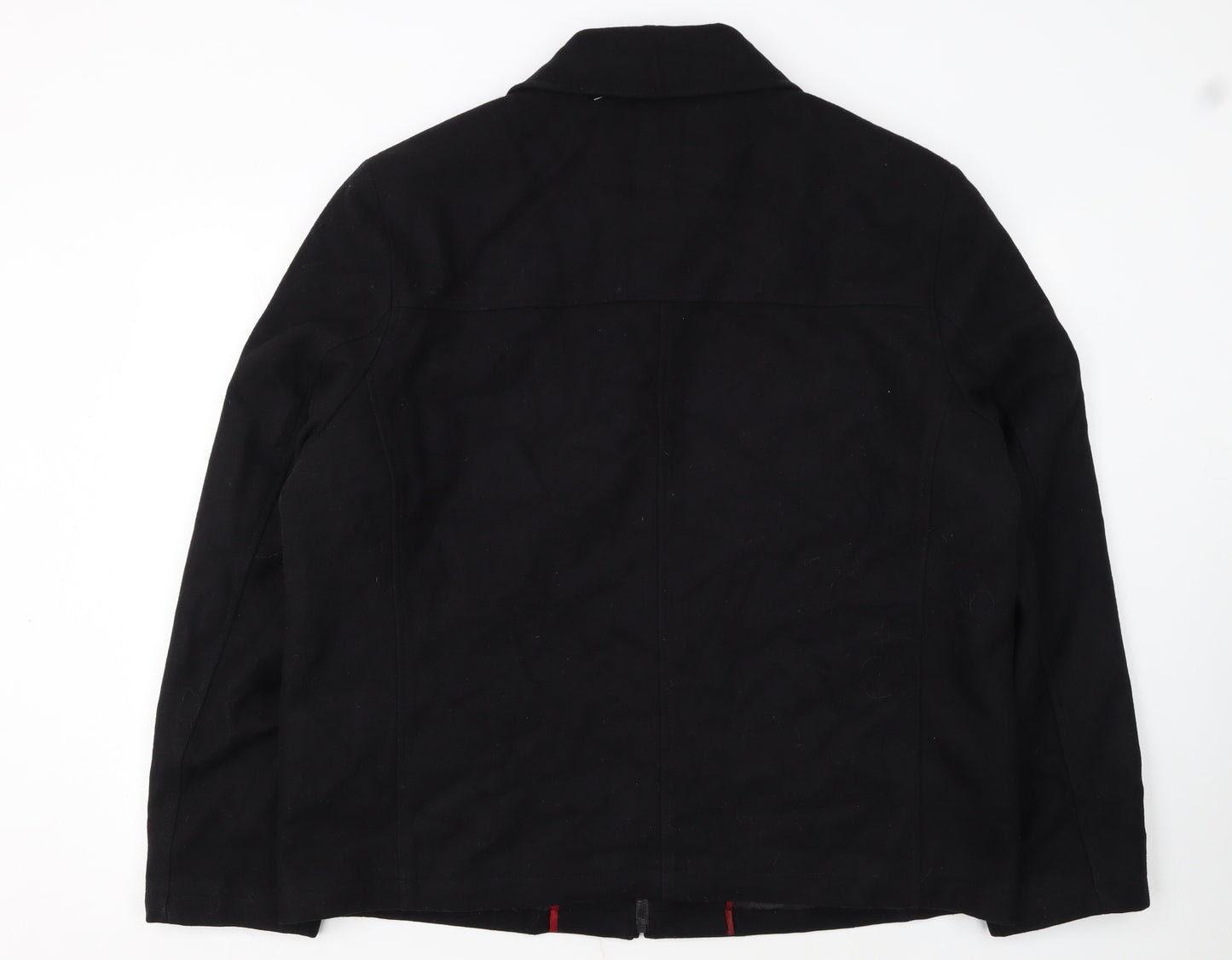Tommy Hilfiger Men's Black XL Cotton Full Zip Jacket