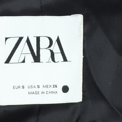 Zara Women Beige Teddy Overcoat Longline Size S Lined Fleece Classic