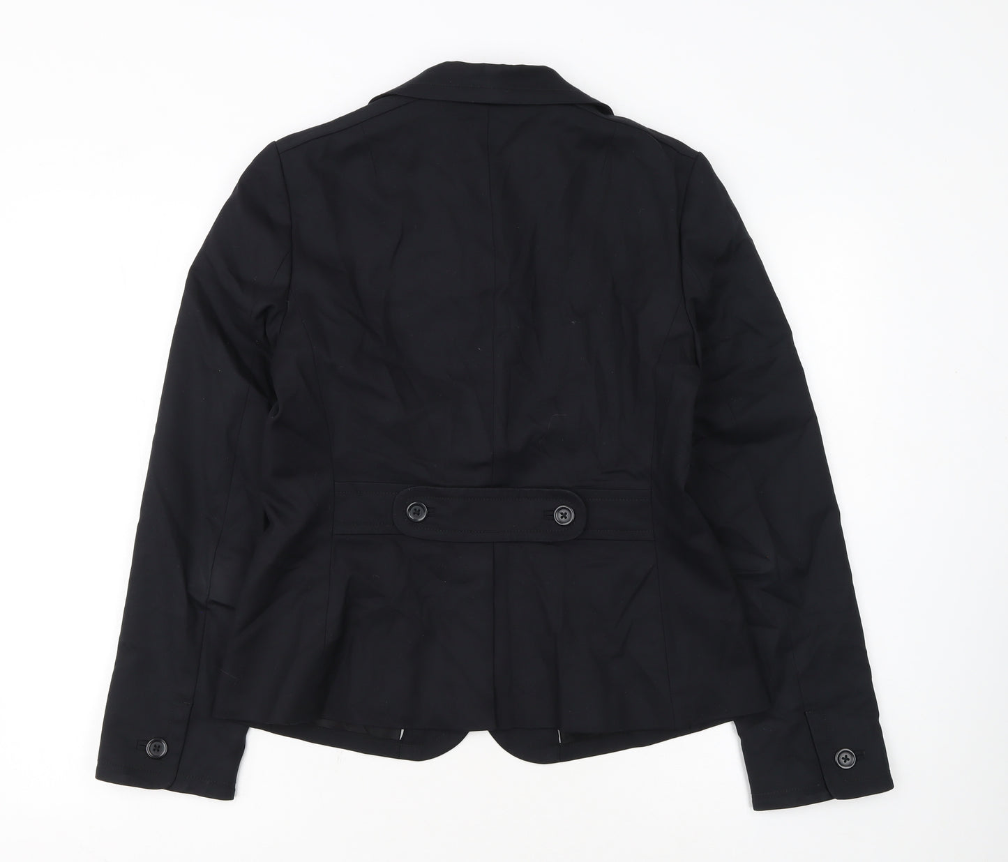 Banana Republic Women's Black Size 10 Stretch Two-Button Blazer