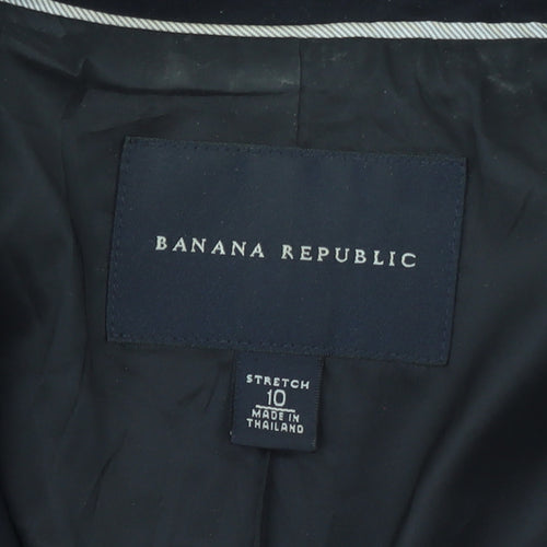 Banana Republic Women's Black Size 10 Stretch Two-Button Blazer