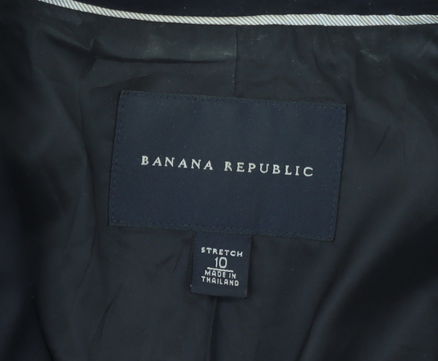 Banana Republic Women's Black Size 10 Stretch Two-Button Blazer