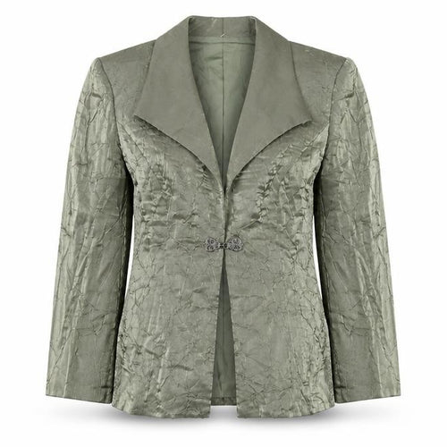 Alex Evenings Women Green Size 8 Shawl Collar Formal Suit Jacket