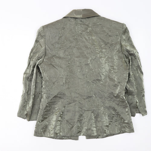 Alex Evenings Women Green Size 8 Shawl Collar Formal Suit Jacket