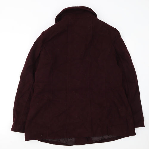 London Fog Women’s Brown Wool Blend Mid-Length Coat XL
