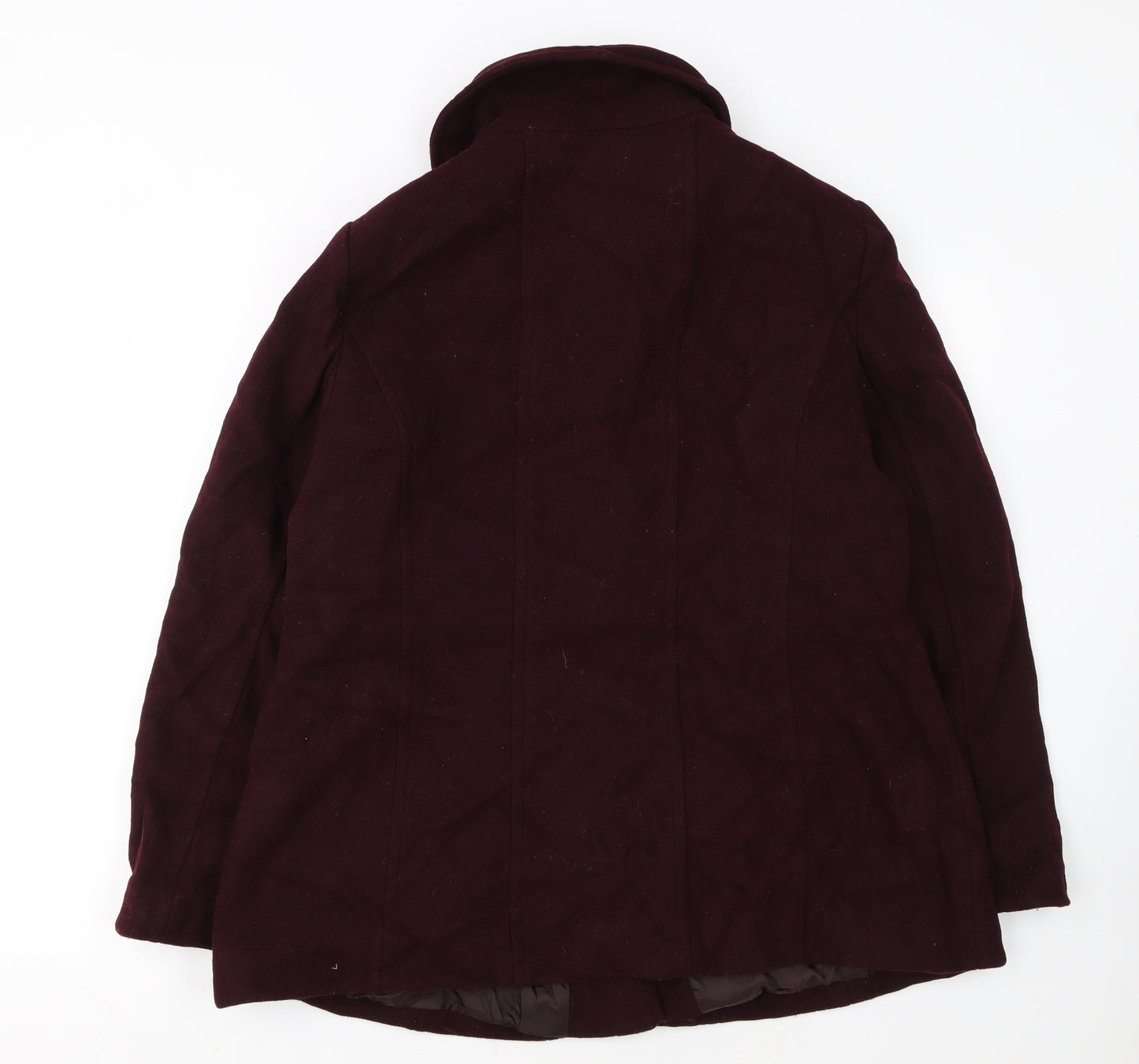London Fog Women’s Brown Wool Blend Mid-Length Coat XL