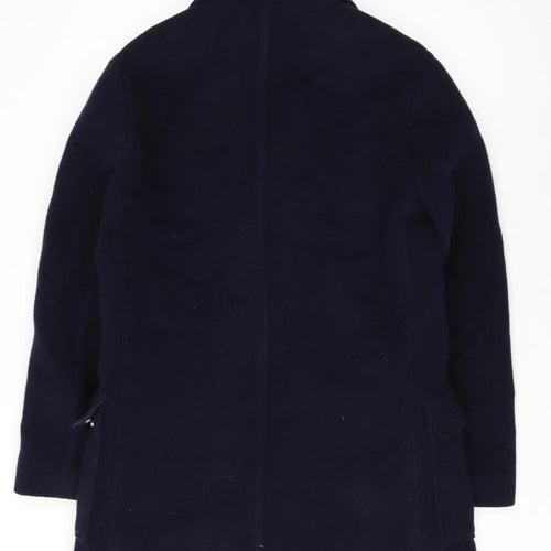 Mango Man Navy Wool Blend Pea Coat Size M Men's Classic Winter Jacket