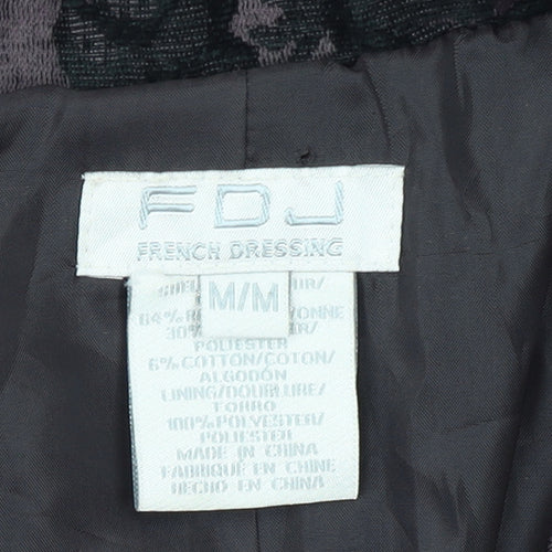 FDJ French Dressing Women's Purple Floral Blazer Medium