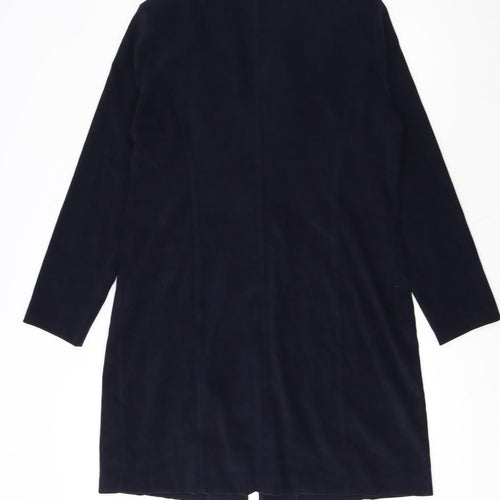 Rico Girls Blue Polyester Mid-Length Buttoned Coat 15-16 Years
