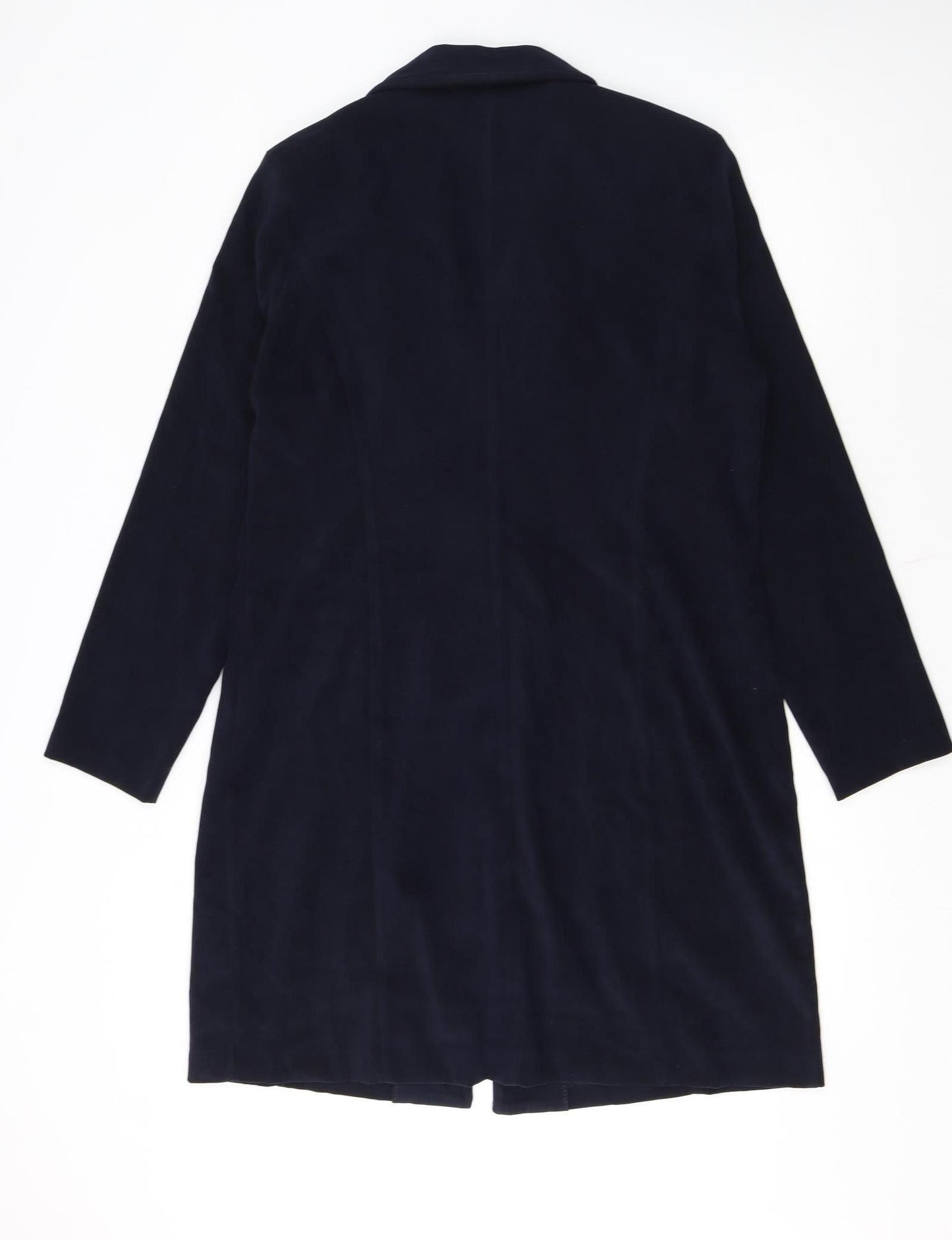 Rico Girls Blue Polyester Mid-Length Buttoned Coat 15-16 Years