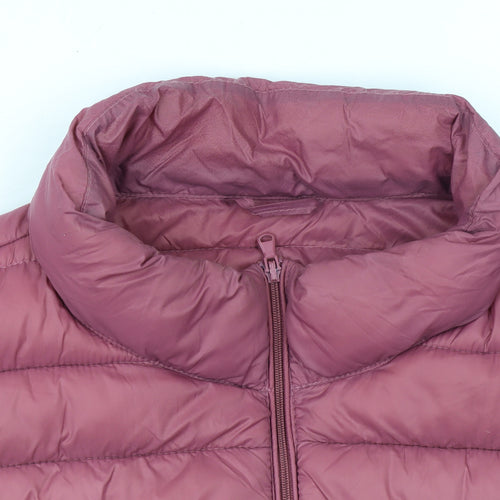 Dunnes Stores Womens Pink Puffer Waistcoat XL Lightweight Quilted Gilet