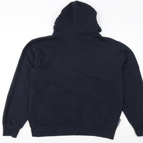 Authentic Originals England Men's Blue Pullover Hoodie M Rugby Fleece