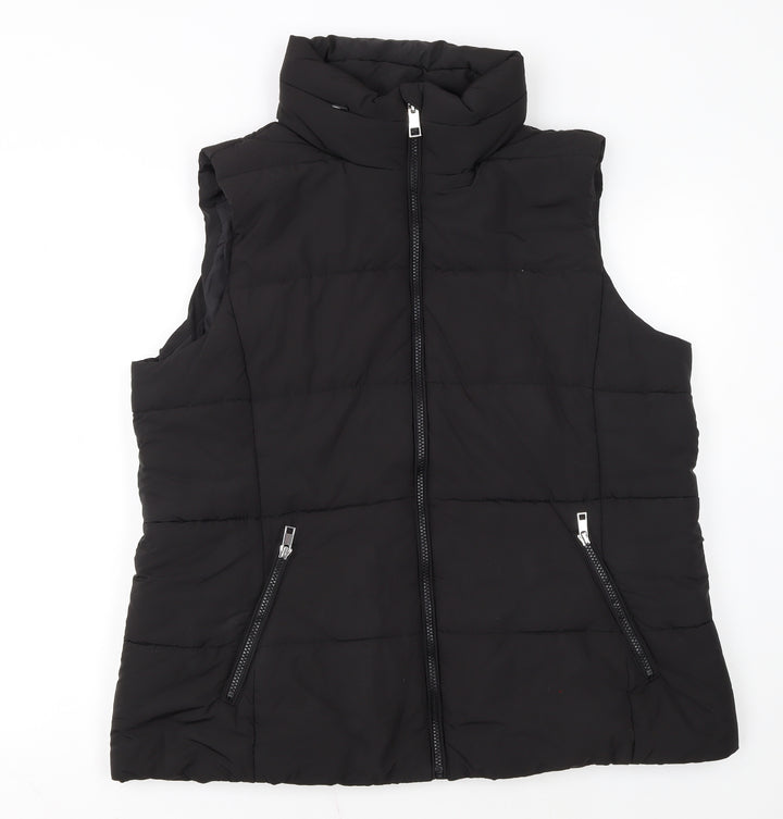 Marks and Spencer Women's Black Size 18 Padded Puffer Waistcoat
