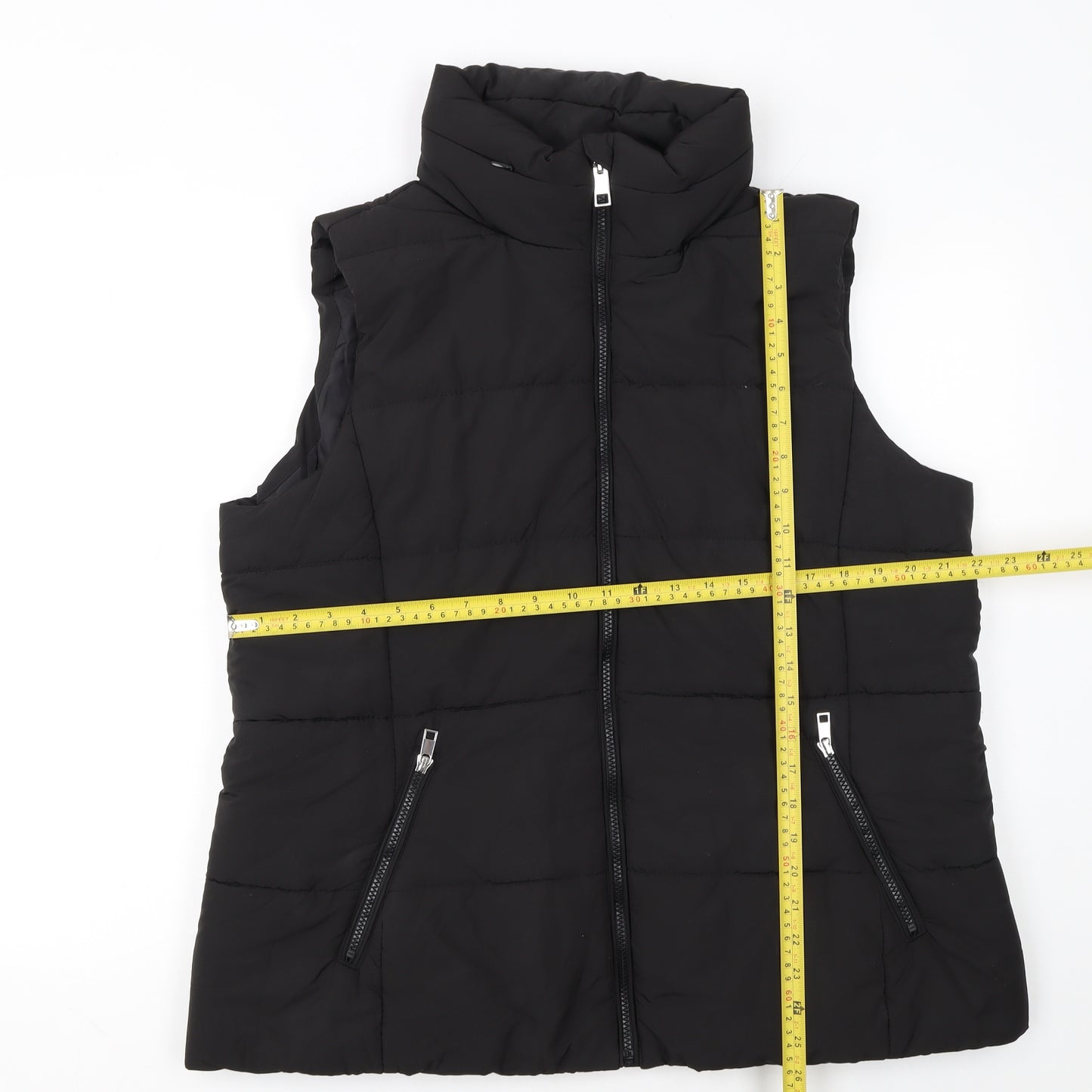 Marks and Spencer Women's Black Size 18 Padded Puffer Waistcoat