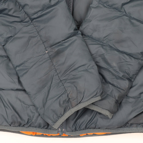 Jack Wolfskin Men's Blue Hooded Puffer Jacket Size M 40 in Hiking Outdoor
