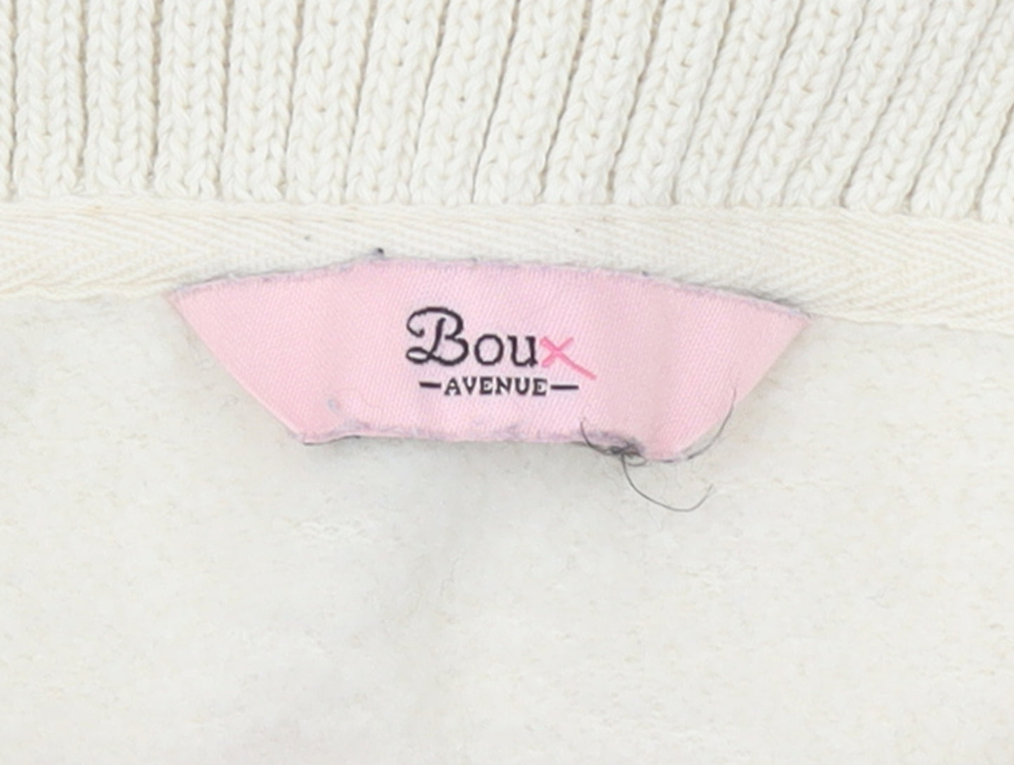 Boux Avenue Womens Beige & Navy Pullover Sweatshirt UK 8 Brooklyn Design