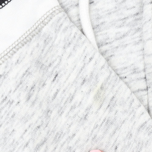 Hollister Women’s Grey & Black Full Zip Hoodie M Cotton Blend