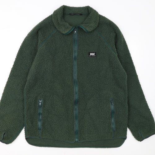 Helly Hansen Womens Green Fleece Full Zip Jacket Size M