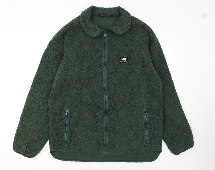 Helly Hansen Womens Green Fleece Full Zip Jacket Size M