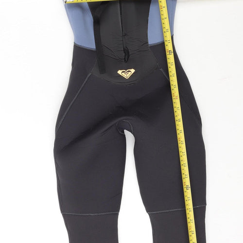 Roxy Girls Black Blue Peach Wetsuit 8G Neoprene AquaAlpha Stretch Suit