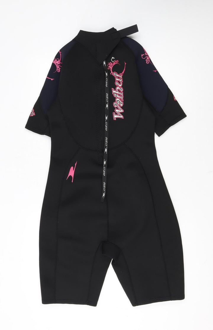 Crane Womens Black Medium 12-14 Short Sleeve Neoprene Wetsuit
