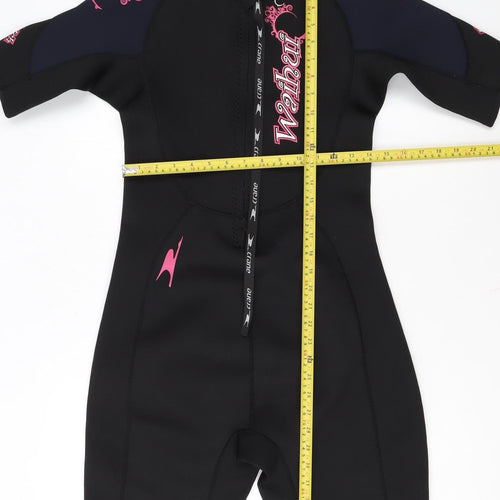 Crane Womens Black Medium 12-14 Short Sleeve Neoprene Wetsuit