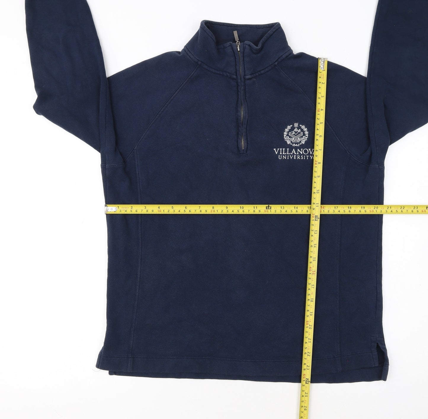 JanSport Women’s Navy 1/4 Zip Pullover Sweatshirt Size L Cotton Blend