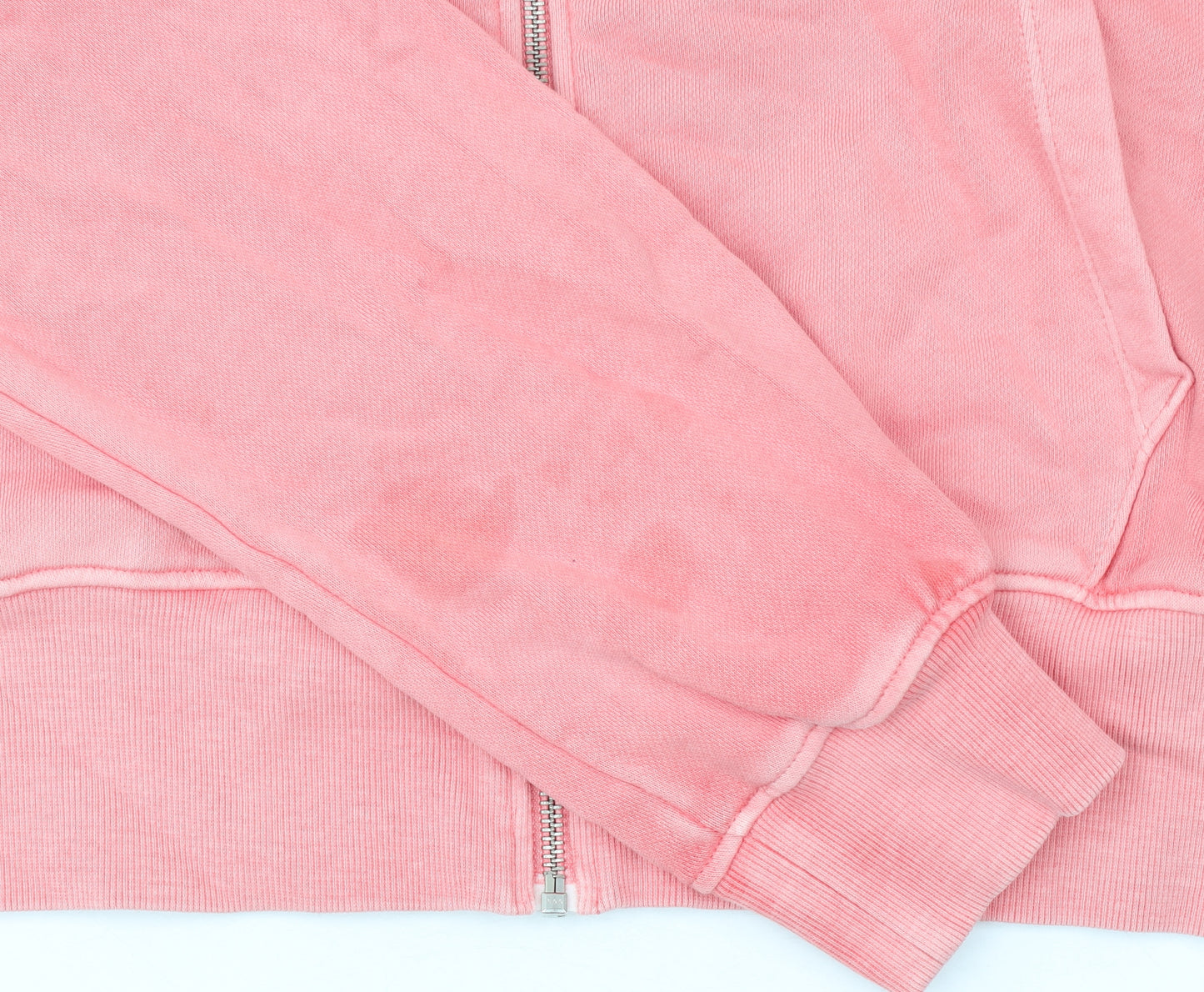 Marks and Spencer Womens Pink XS Full Zip Hoodie Cotton Blend