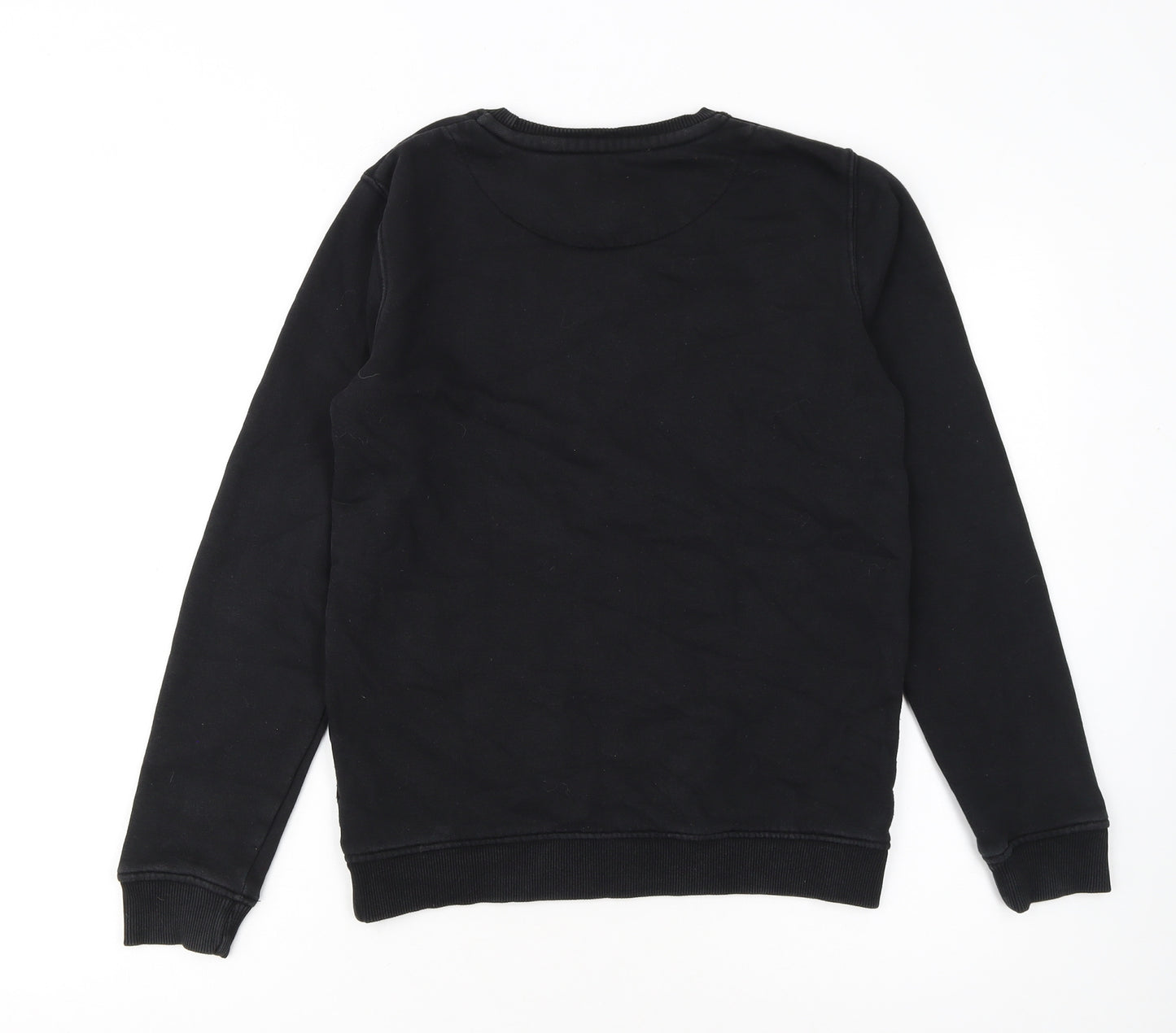 Jack Wills Boys Black Crew Neck Pullover Sweatshirt 12-13 Years