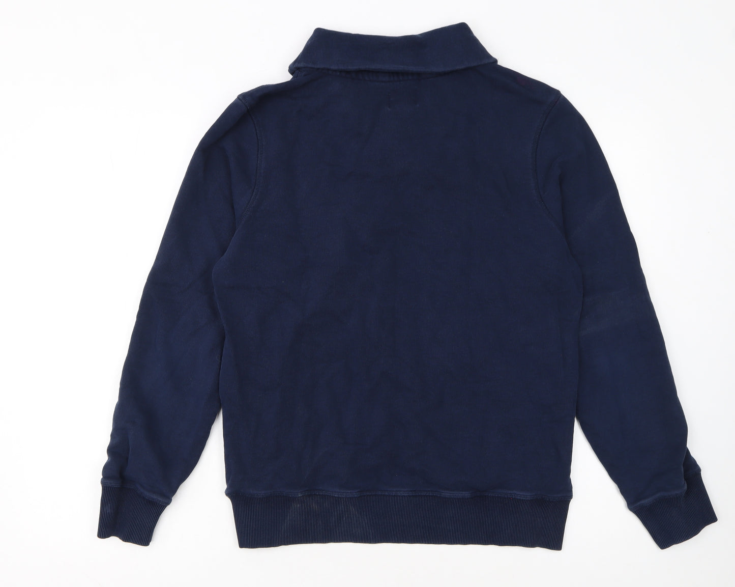 Reiss 1971 Men’s Blue Henley Sweatshirt XL Cotton Button Pocket
